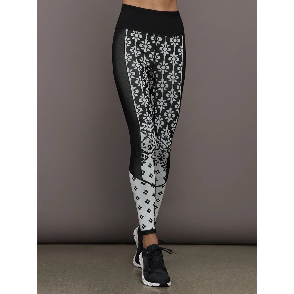 FP Movement Women's Myoko Jacquard Base Leggings Size M/L NWT Black‎